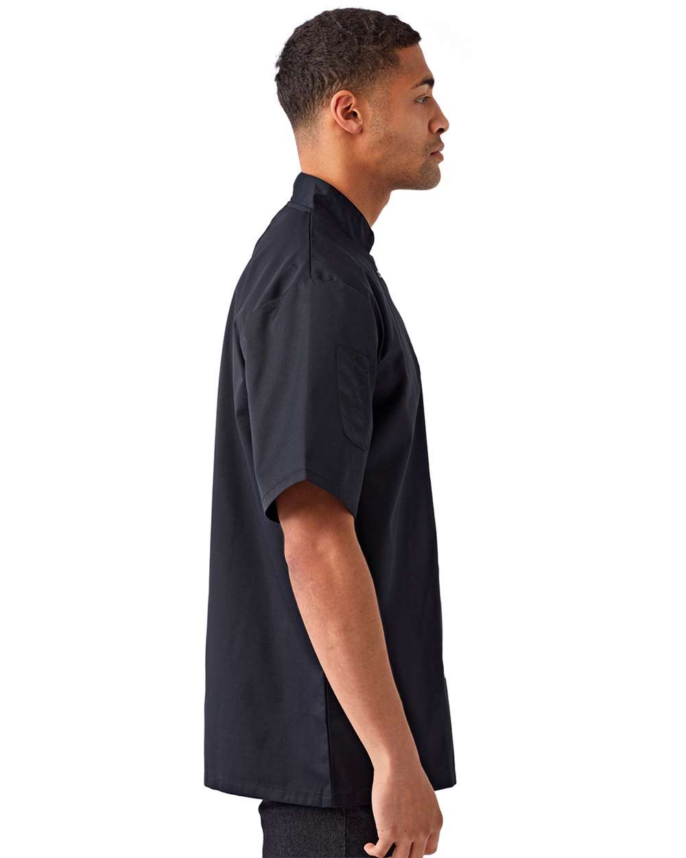 Artisan Collection by Reprime-RP664-Ten Studded Front Chef Short Sleeve Coat - Image 6