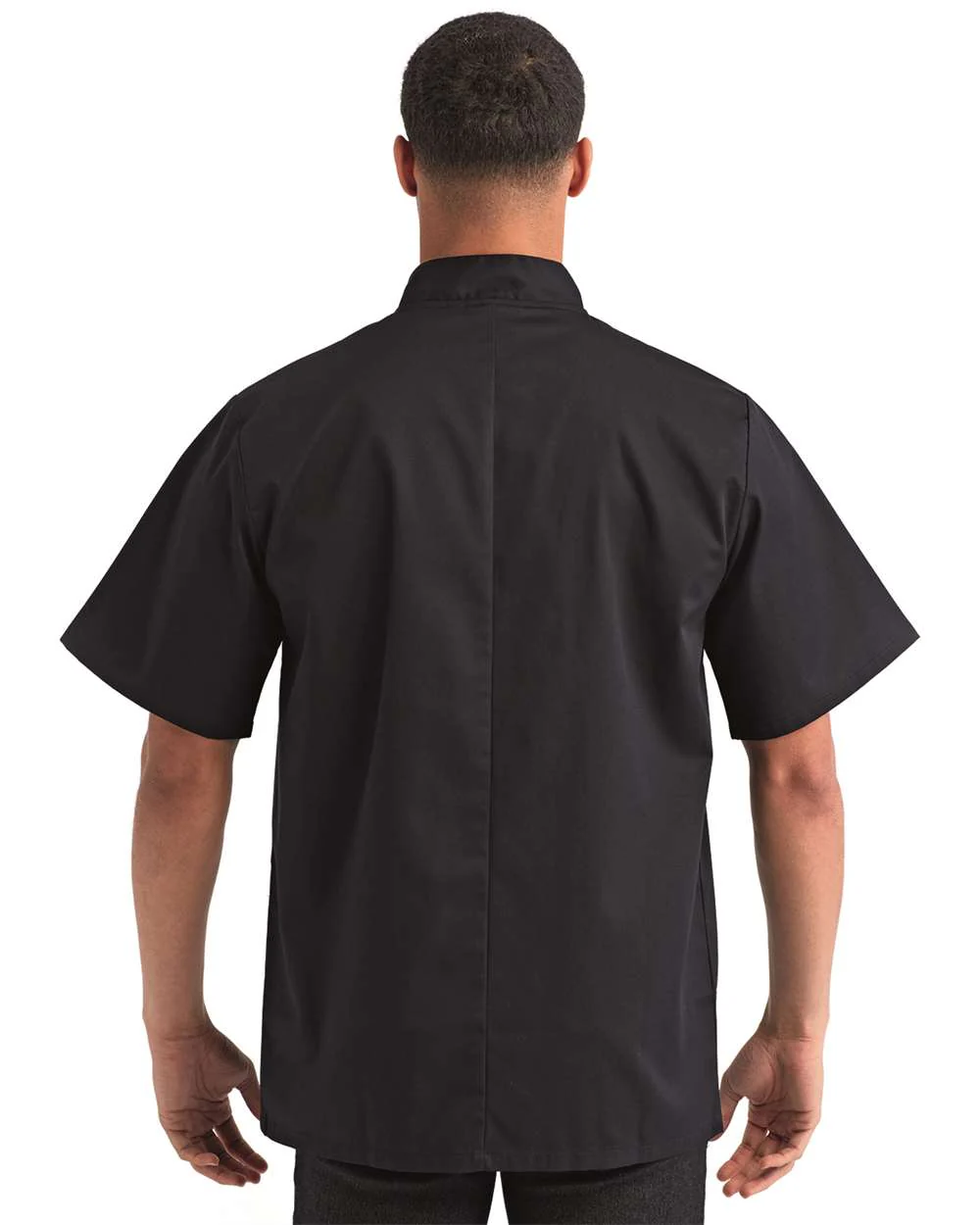 Artisan Collection by Reprime-RP664-Ten Studded Front Chef Short Sleeve Coat - Image 7