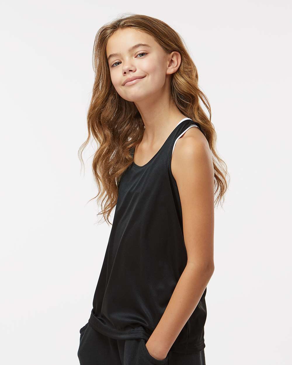 Badger-2166-Girls’ B-Core Racerback Tank Top - Image 6