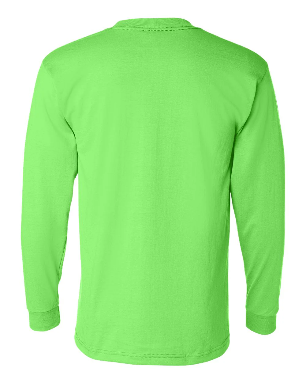 Bayside-1730-USA-Made 50/50 Long Sleeve Pocket T-Shirt - Image 3