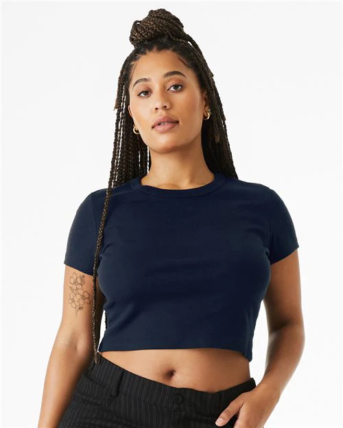 BELLA + CANVAS-1010-Women's Micro Rib Baby Tee - Image 50