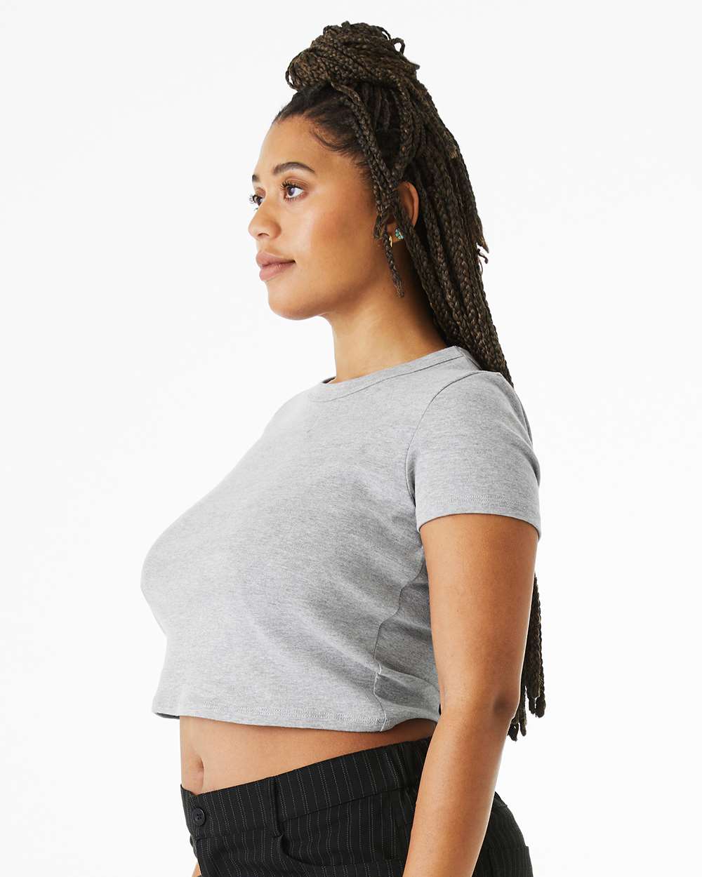 BELLA + CANVAS-1010-Women's Micro Rib Baby Tee - Image 6