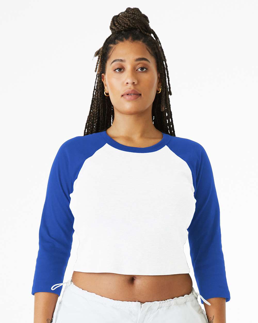 BELLA + CANVAS-1200-Women's Micro Rib 3/4 Raglan Sleeve Baby Tee - Image 41