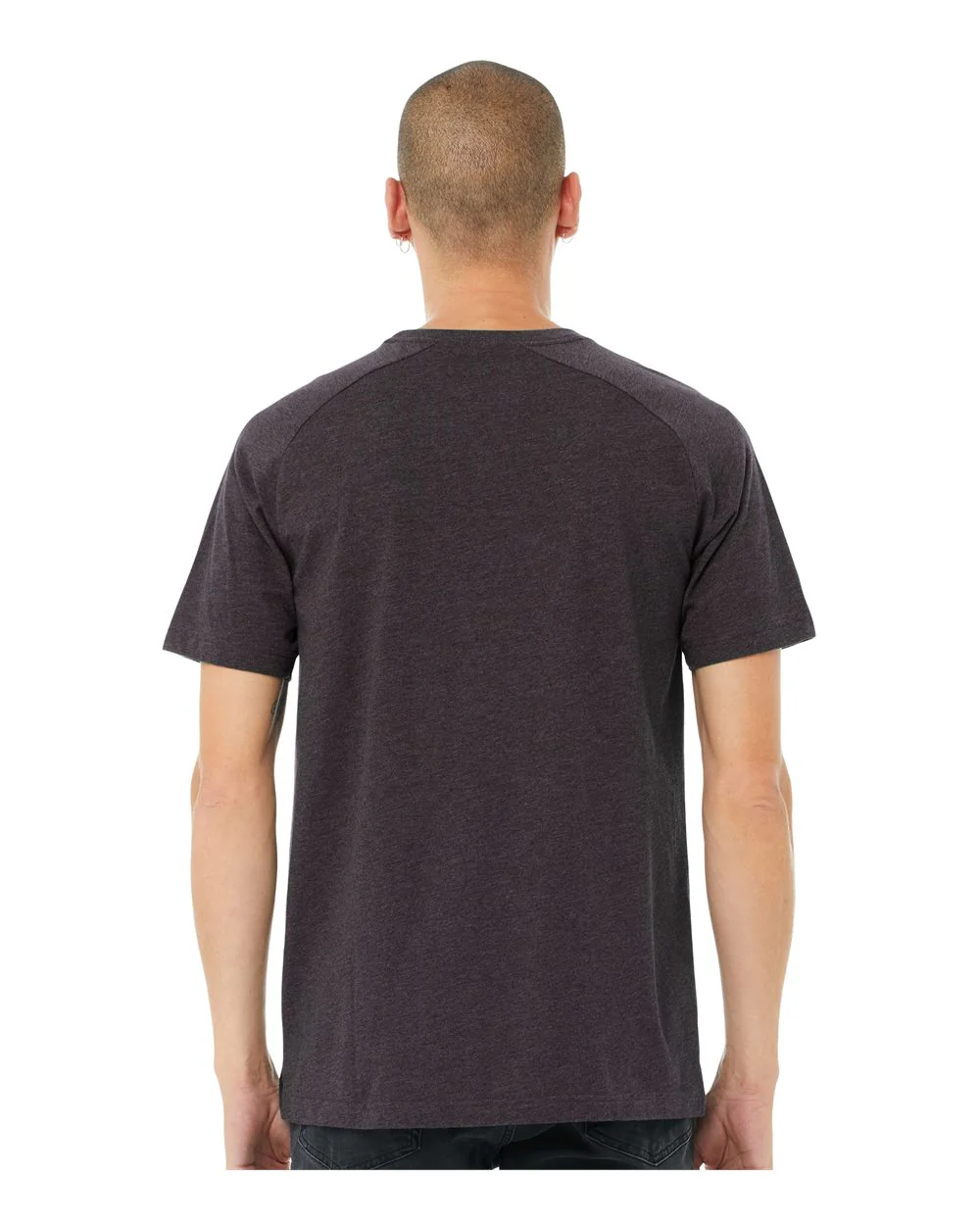BELLA + CANVAS-3201-Heather CVC Raglan Tee - Image 16