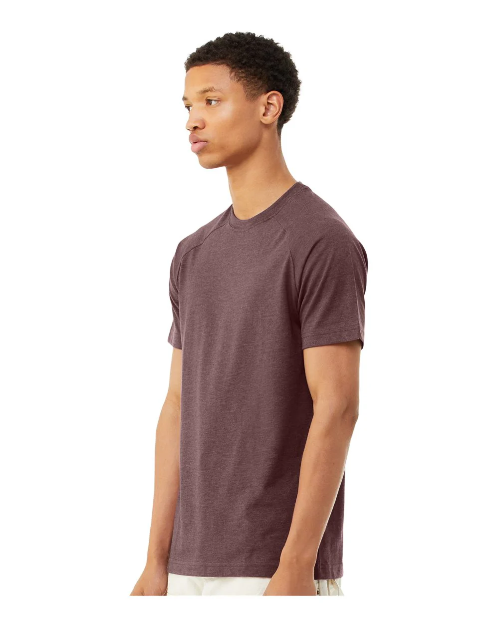 BELLA + CANVAS-3201-Heather CVC Raglan Tee - Image 27