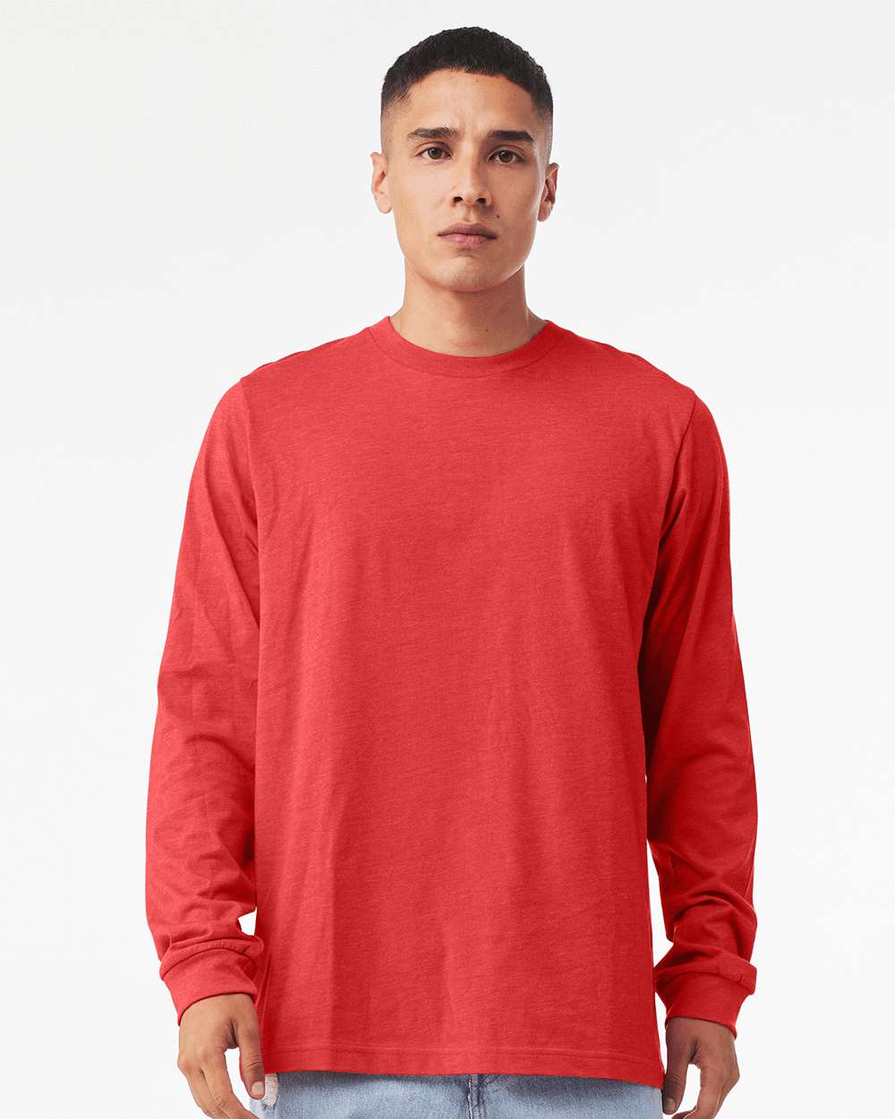 BELLA + CANVAS-3501CVC-Heather CVC Long Sleeve Tee - Image 122