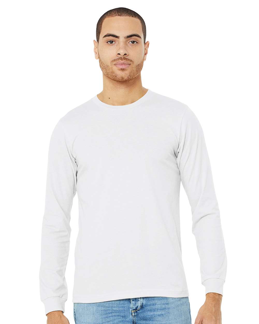BELLA + CANVAS-3501CVC-Heather CVC Long Sleeve Tee - Image 155