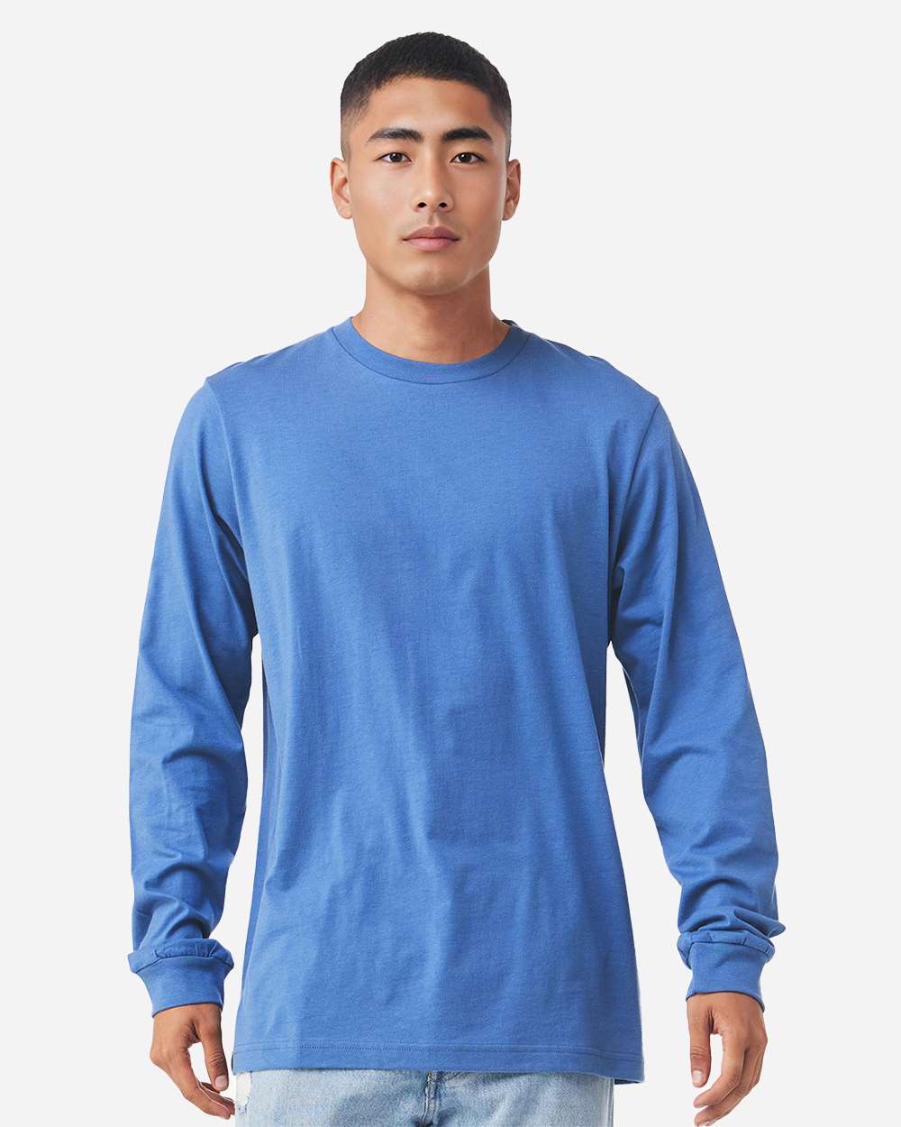 BELLA + CANVAS-3501CVC-Heather CVC Long Sleeve Tee - Image 35