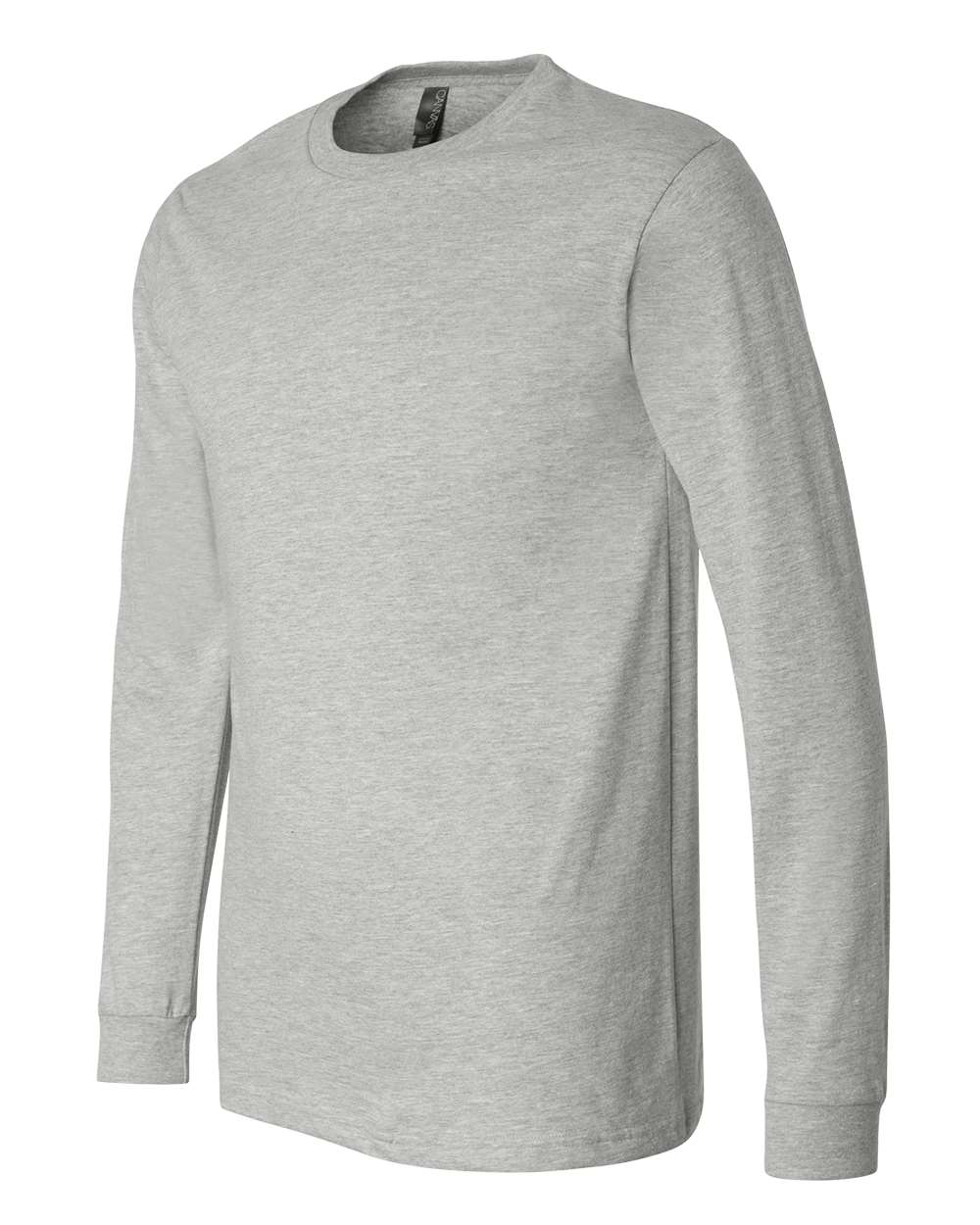 BELLA + CANVAS-3501CVC-Heather CVC Long Sleeve Tee - Image 4