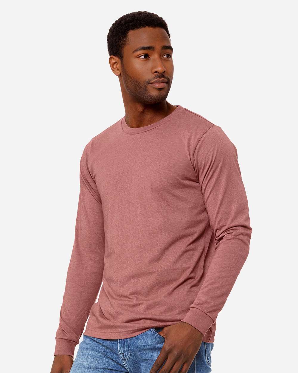 BELLA + CANVAS-3501CVC-Heather CVC Long Sleeve Tee - Image 75