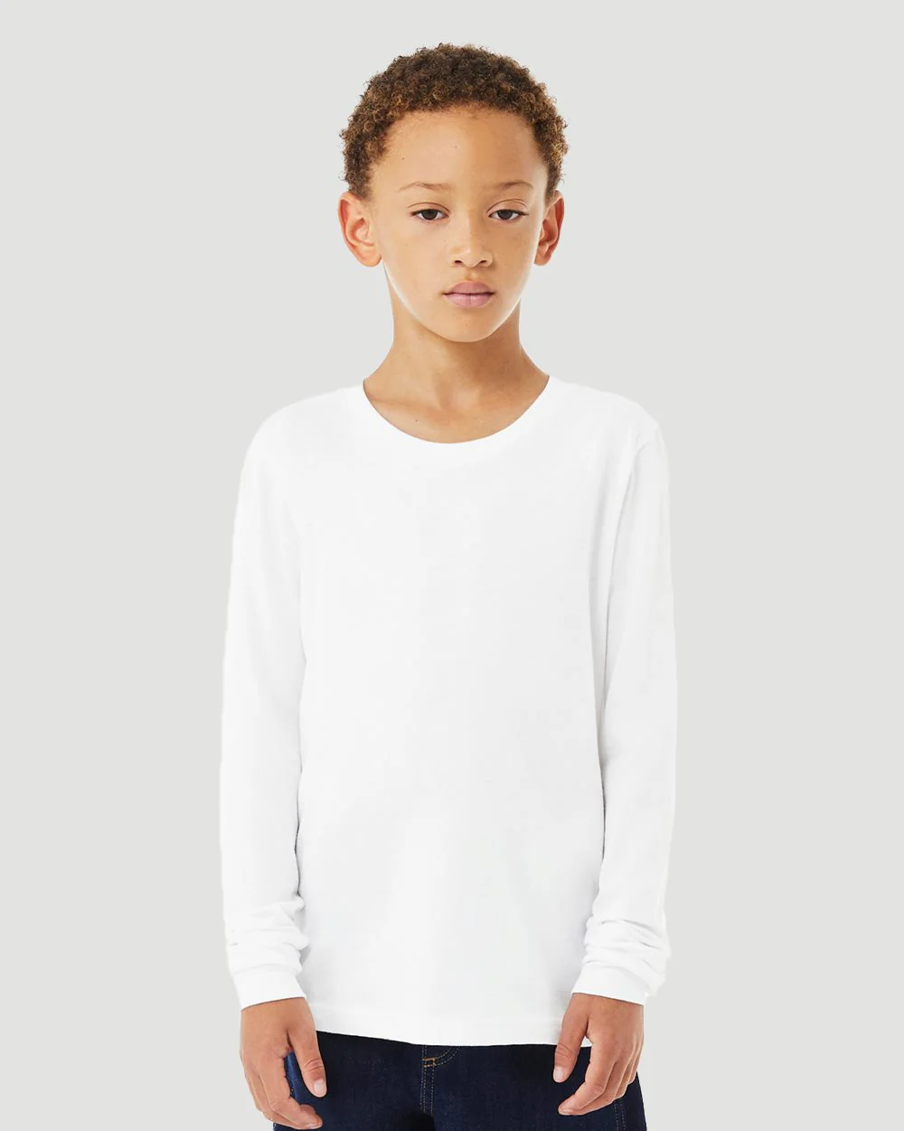 BELLA + CANVAS-3501YCVC-Youth Heather CVC Long Sleeve Tee