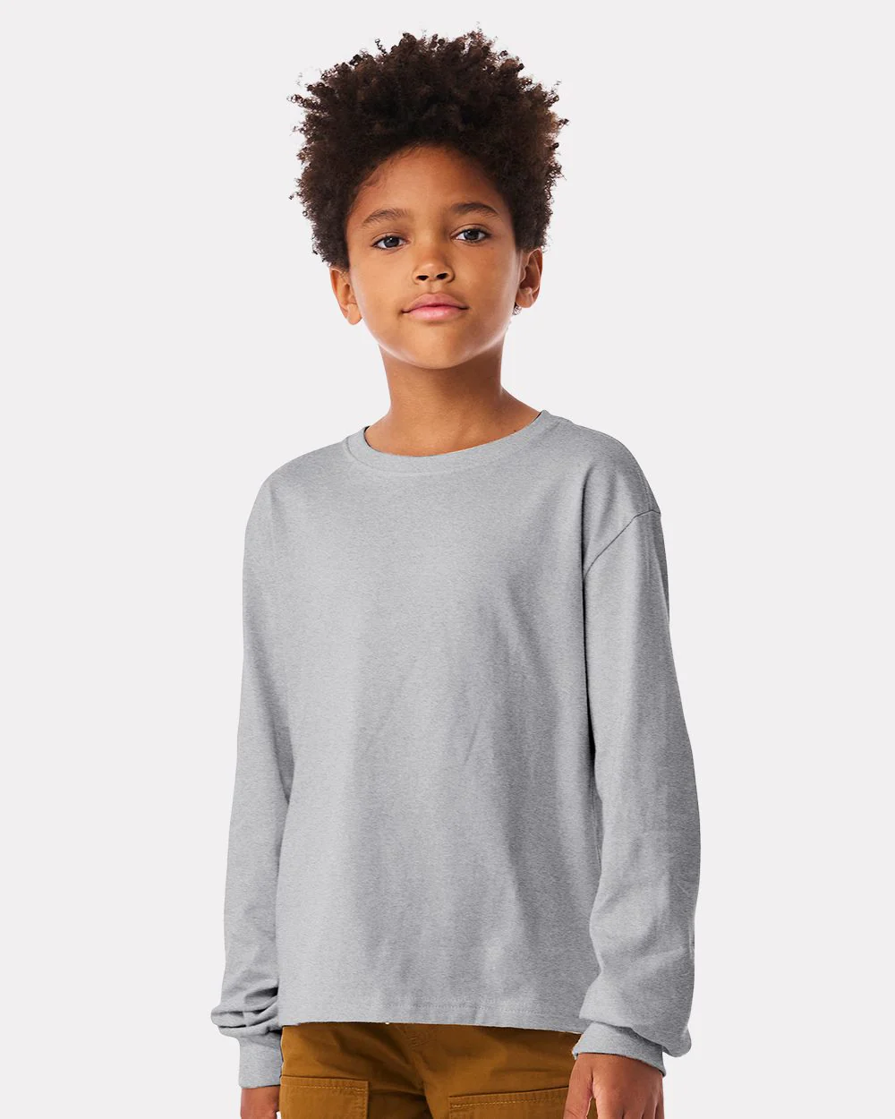 BELLA + CANVAS-3511Y-Youth 6oz. Heavyweight Long Sleeve Tee