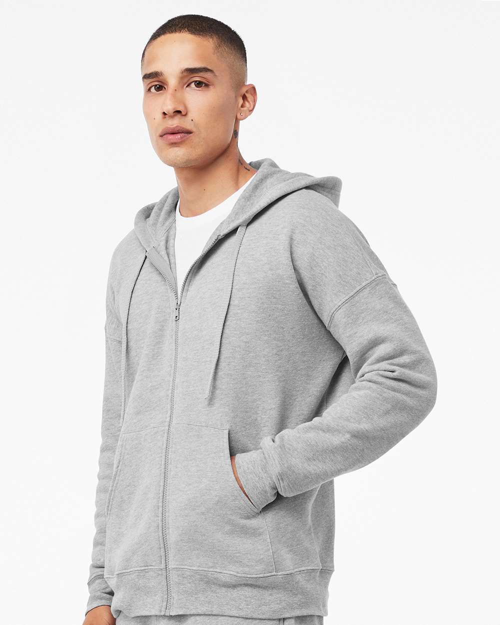 BELLA + CANVAS-3759-Sponge Fleece DTM Full-Zip Hoodie - Image 6