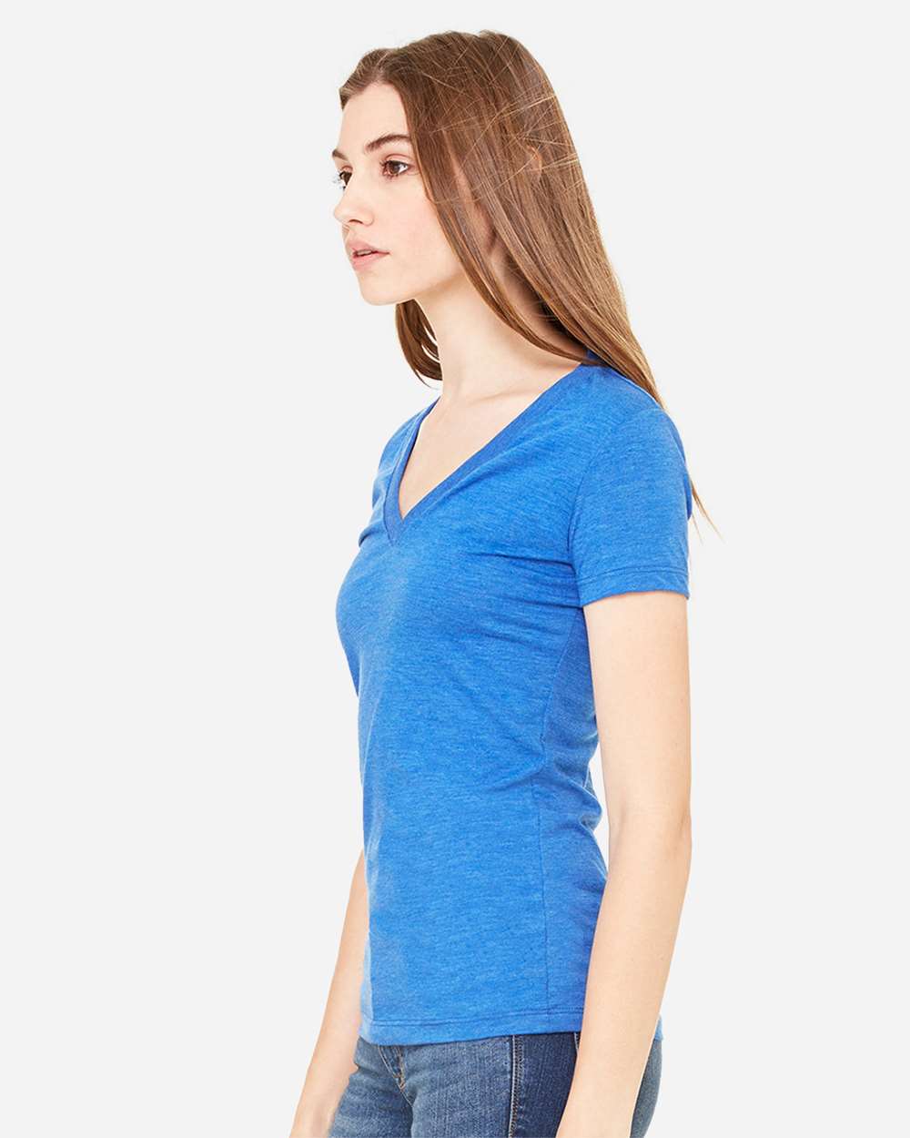BELLA + CANVAS-8435-Women’s Triblend Deep V-Neck Tee - Image 30