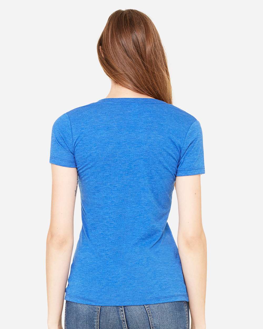 BELLA + CANVAS-8435-Women’s Triblend Deep V-Neck Tee - Image 31