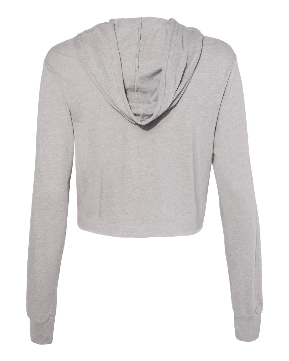 BELLA + CANVAS-8512-Women’s Triblend Crop Long Sleeve Hoodie - Image 3