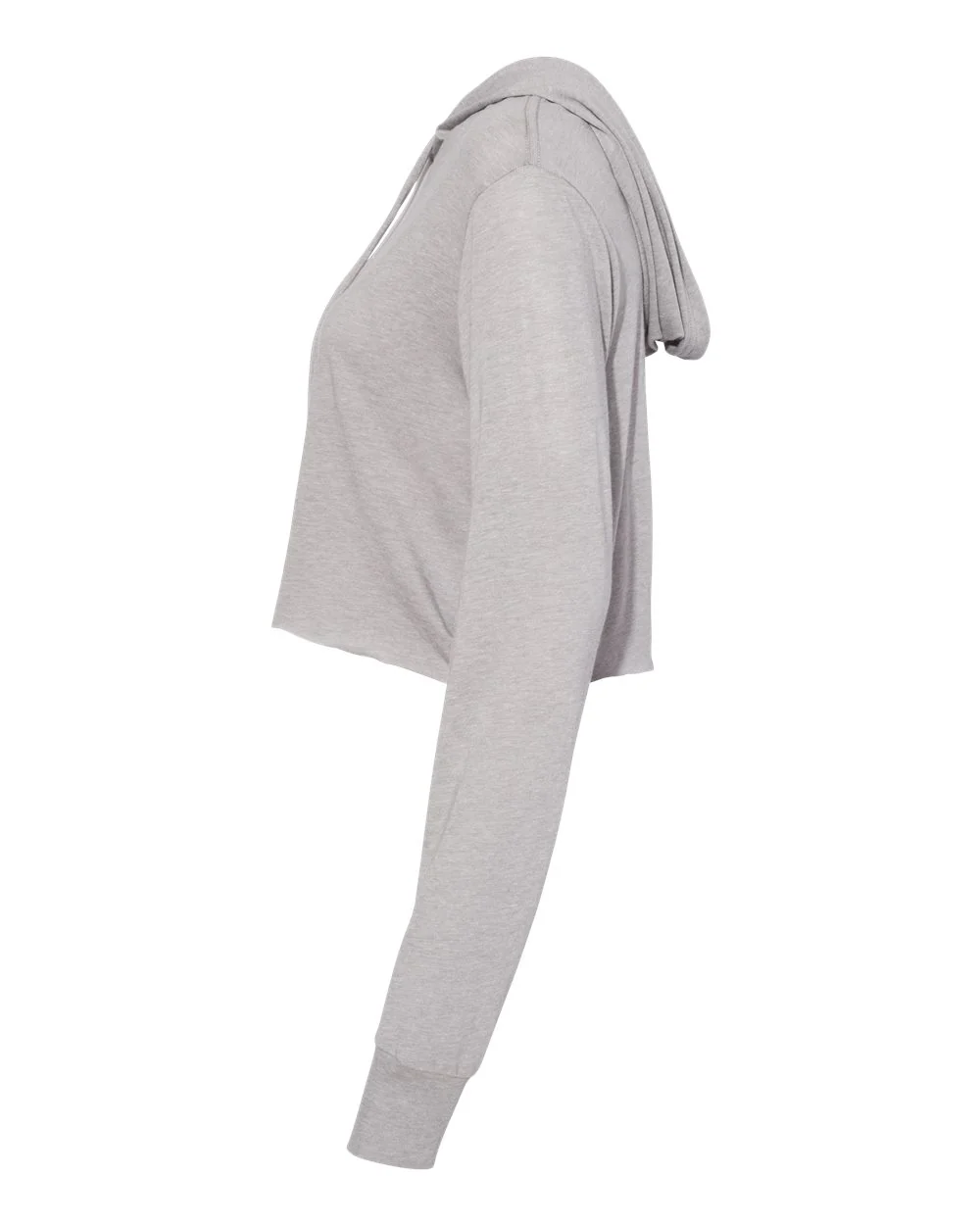 BELLA + CANVAS-8512-Women’s Triblend Crop Long Sleeve Hoodie - Image 4
