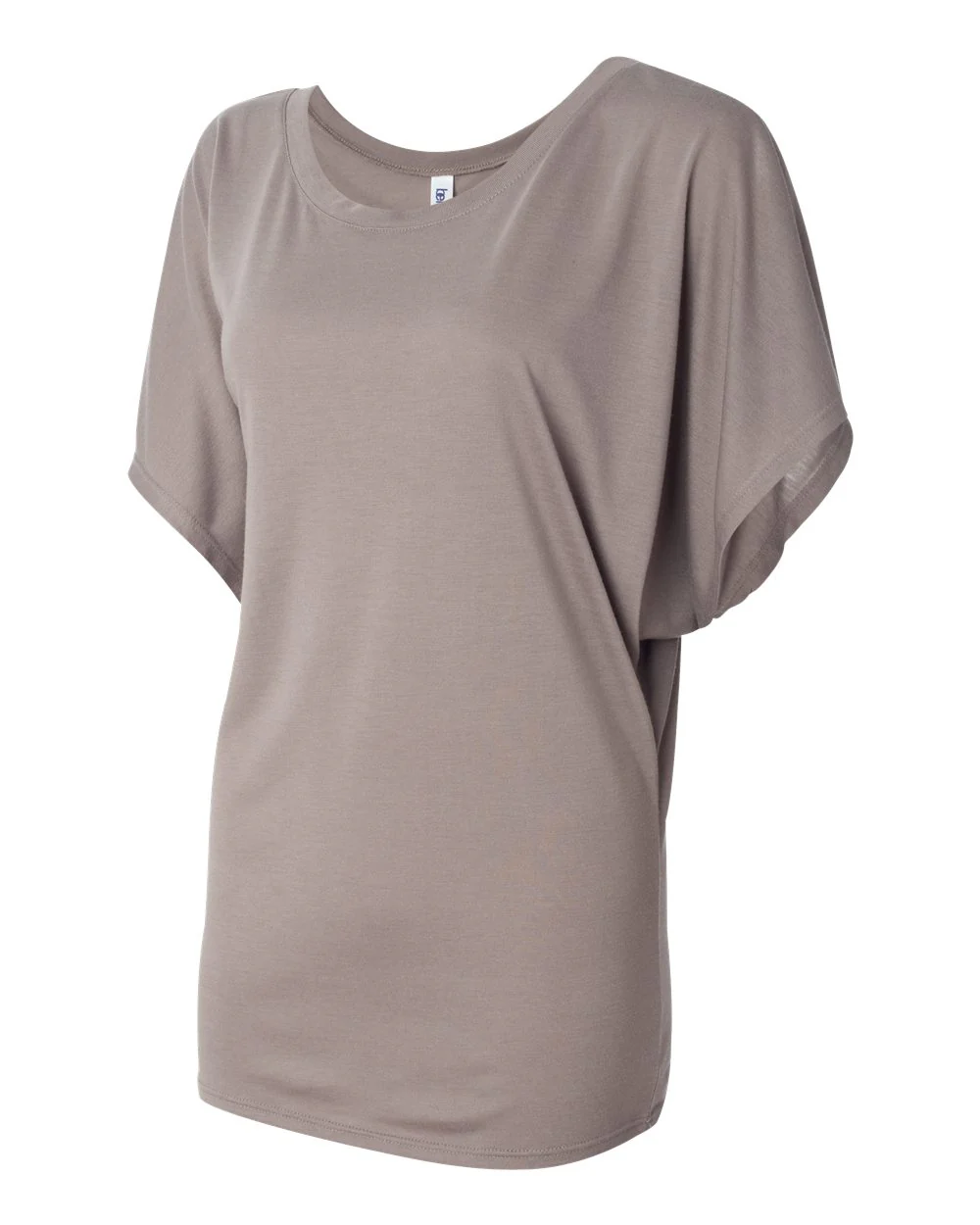 BELLA + CANVAS-8821-Women’s Flowy Draped Dolman Tee - Image 10