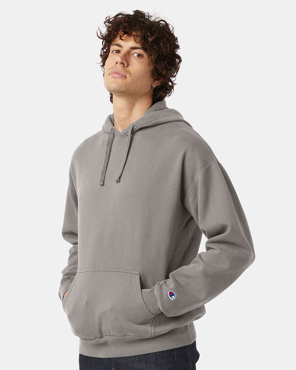 Champion-CD450-Garment-Dyed Hooded Sweatshirt - Image 12