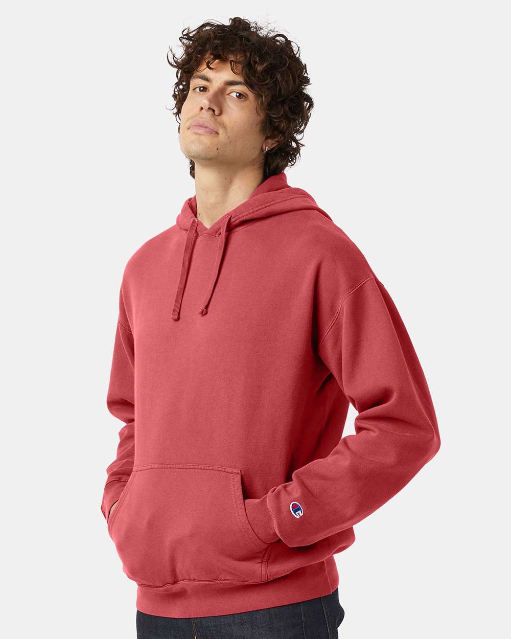 Champion-CD450-Garment-Dyed Hooded Sweatshirt - Image 18