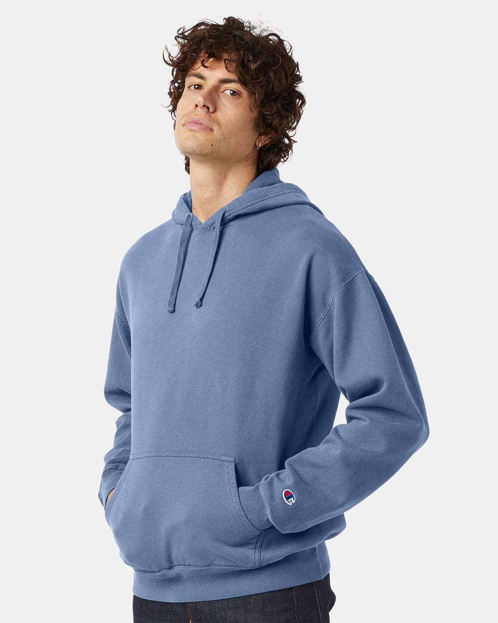 Champion-CD450-Garment-Dyed Hooded Sweatshirt - Image 36