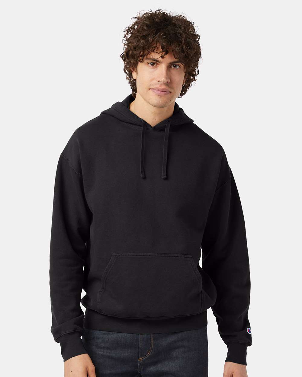 Champion-CD450-Garment-Dyed Hooded Sweatshirt - Image 5