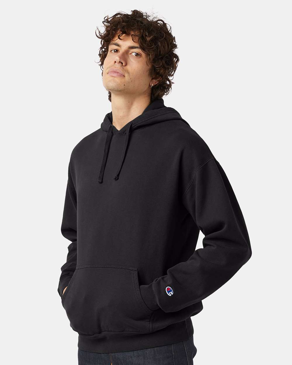 Champion-CD450-Garment-Dyed Hooded Sweatshirt - Image 6