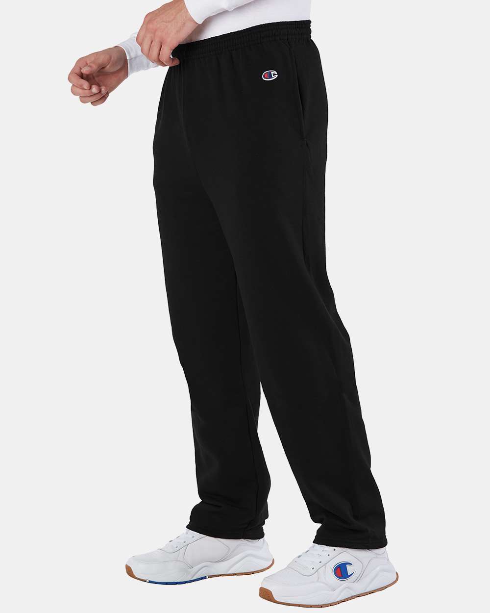 Champion-P800-Powerblend® Open-Bottom Sweatpants with Pockets - Image 6