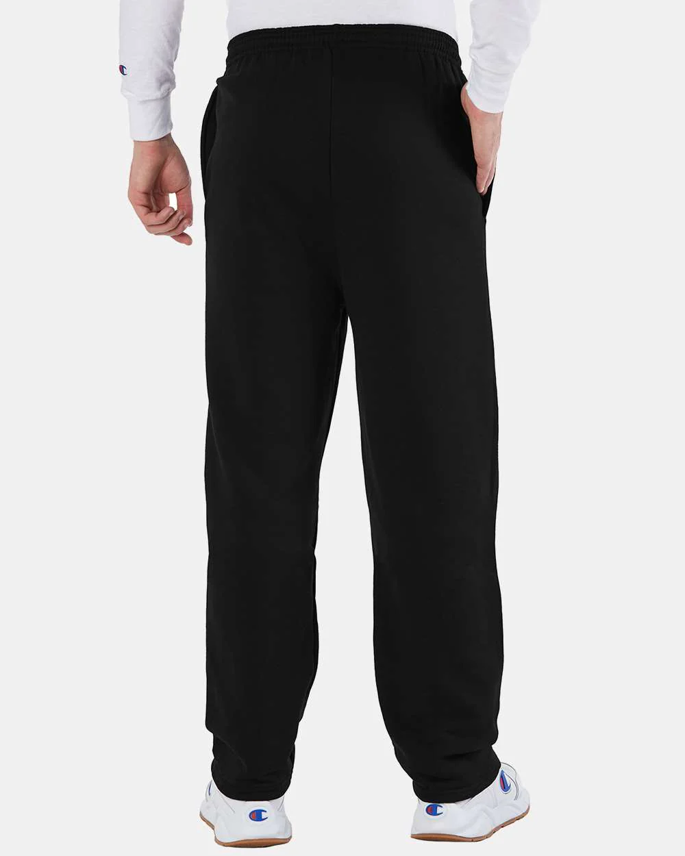 Champion-P800-Powerblend® Open-Bottom Sweatpants with Pockets - Image 7