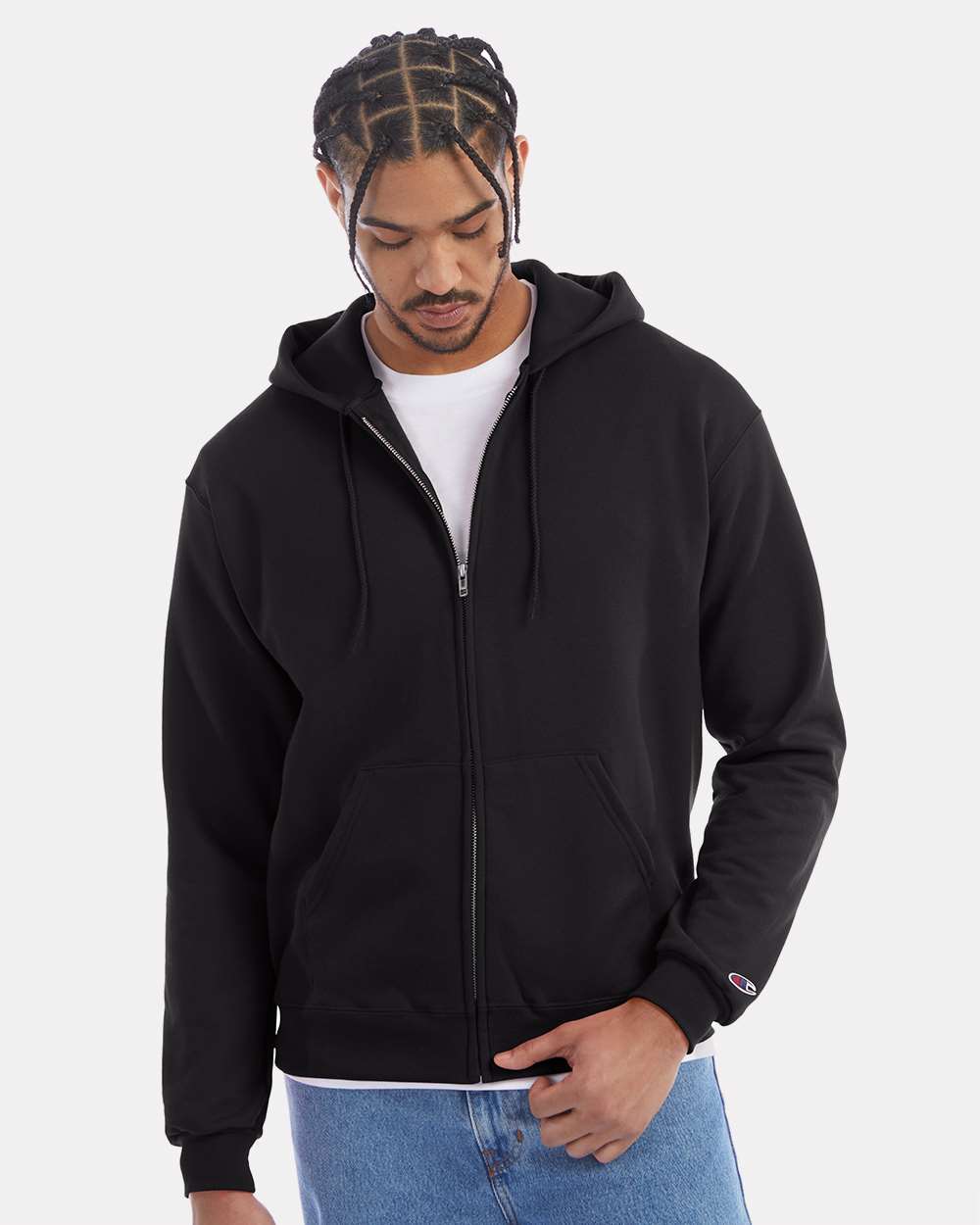 Champion-S800-Powerblend® Full-Zip Hooded Sweatshirt - Image 5