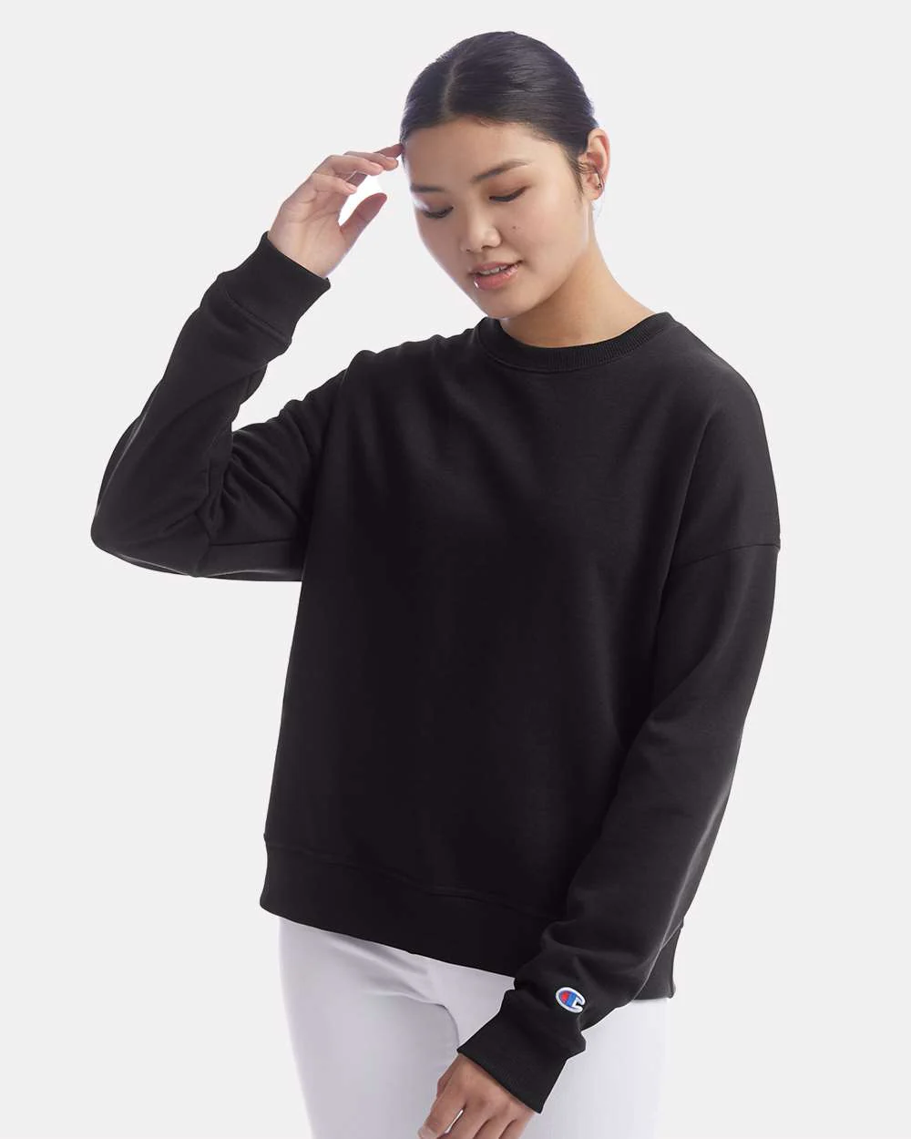 Champion-SL650-Powerblend® Women's Crewneck Sweatshirt - Image 5