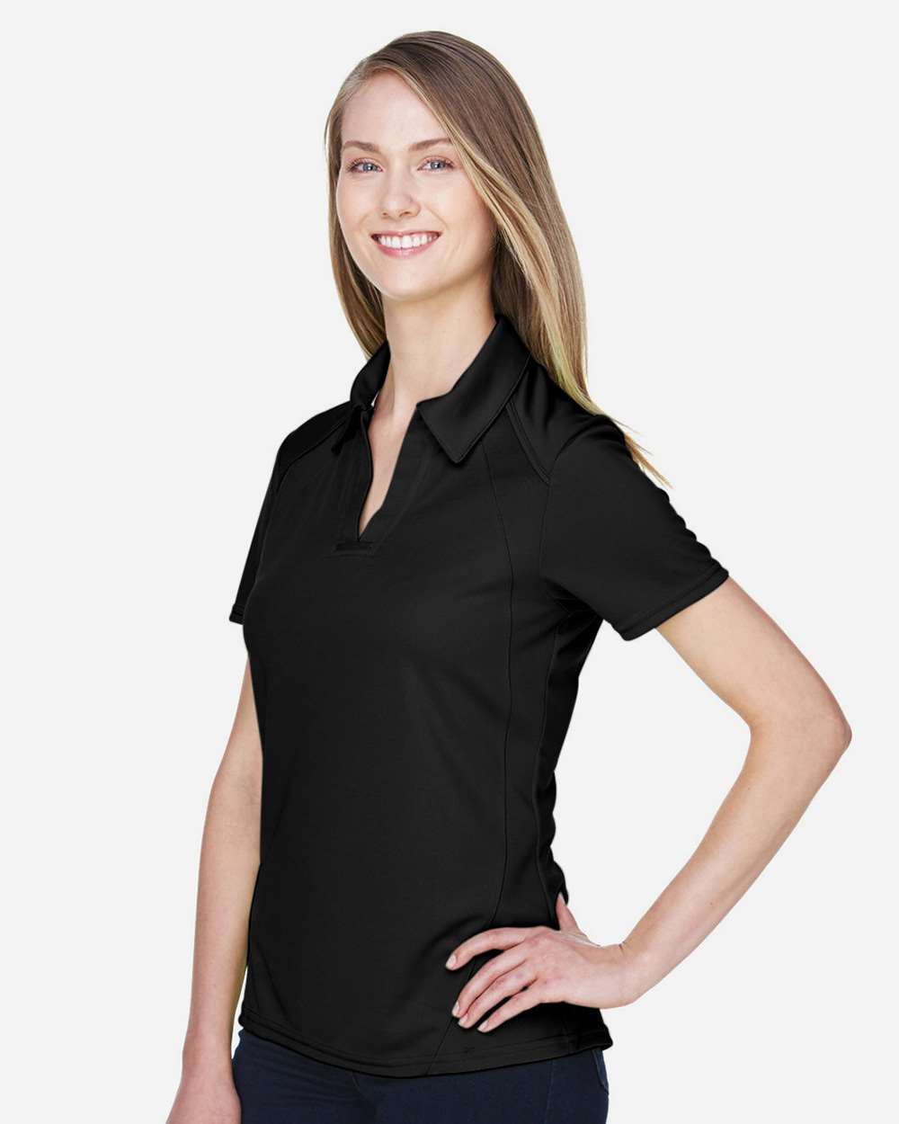 North End-78632-Women's Recycled Polyester Performance Pique Polo - Image 5