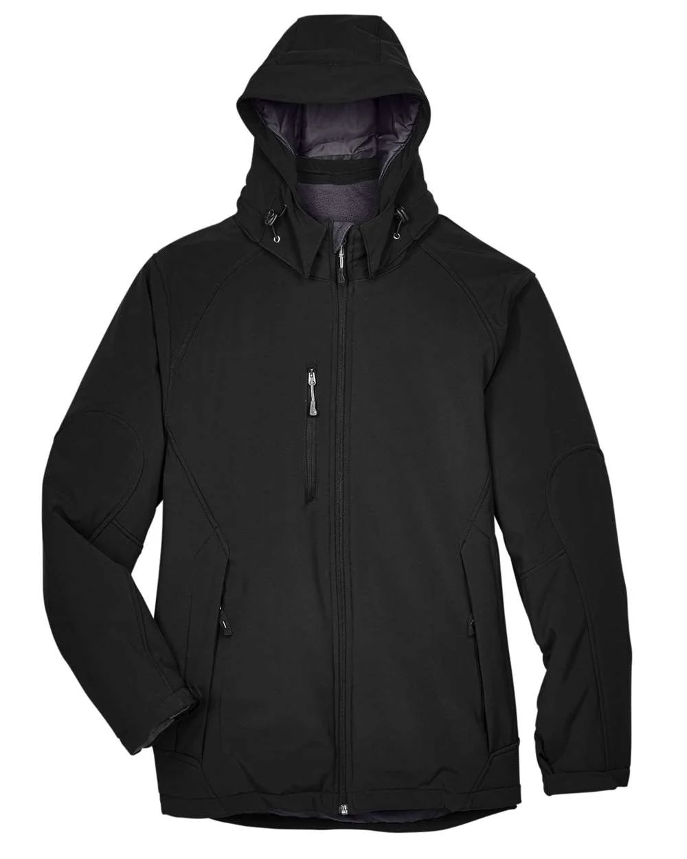 North End-88159-Men's Glacier Insulated Three-Layer Fleece Soft Shell Hood Jacket with Detachable Hood - Image 2