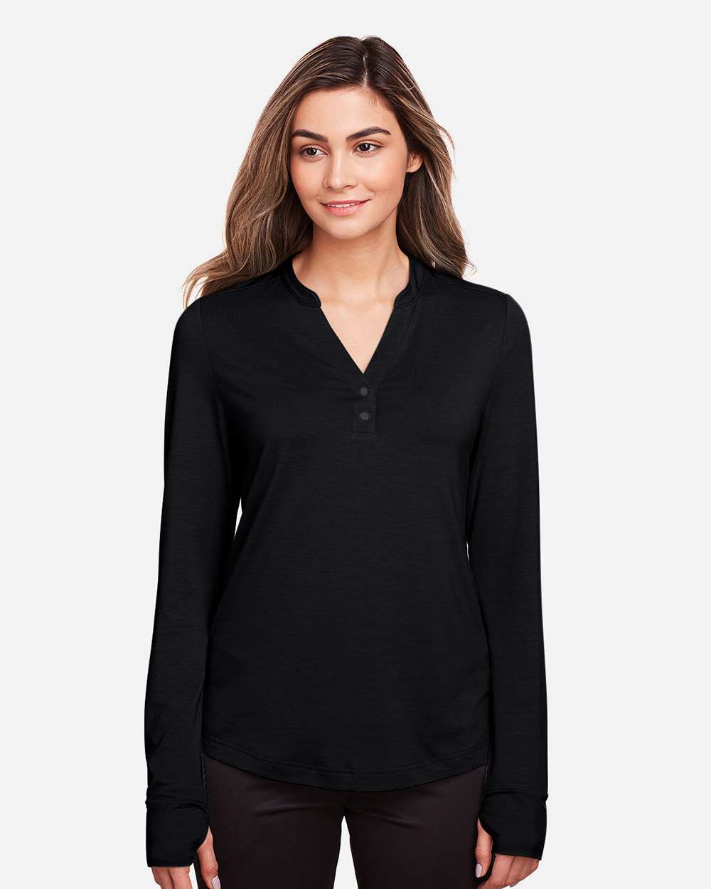 North End-NE400W-Women's JAQ Snap-Up Stretch Performance Pullover - Image 4