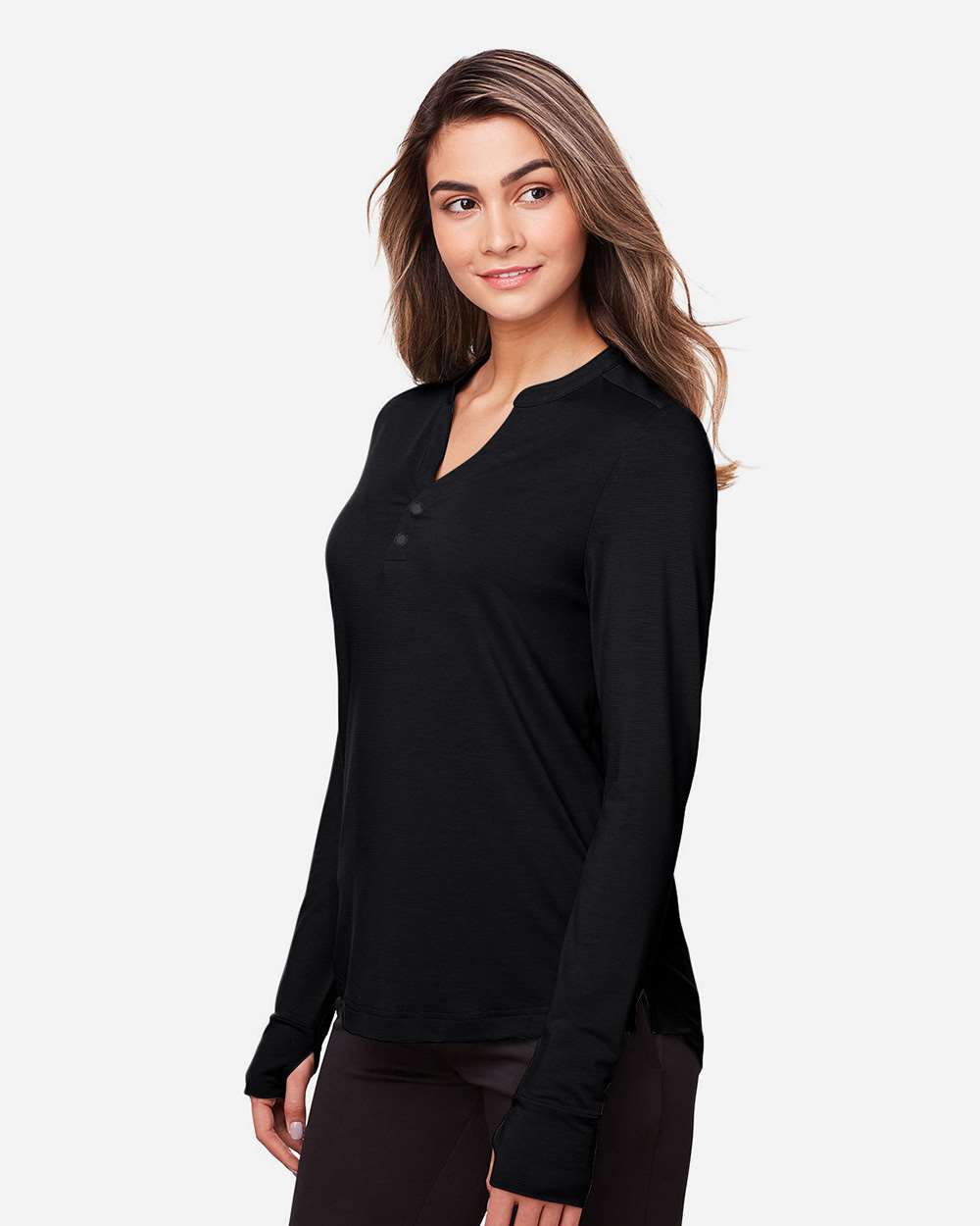 North End-NE400W-Women's JAQ Snap-Up Stretch Performance Pullover - Image 5