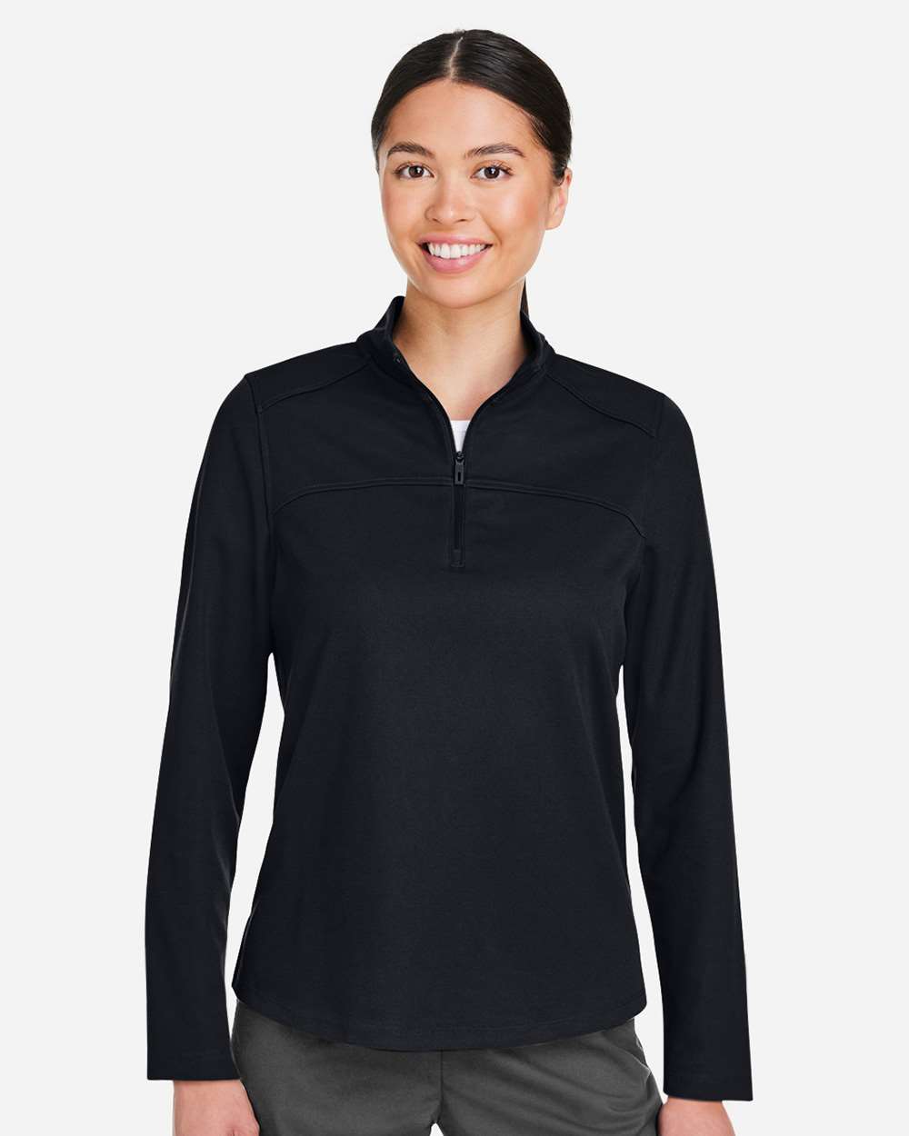 North End-NE412W-Women's Express Tech Performance Pique Quarter-Zip Pullover - Image 5