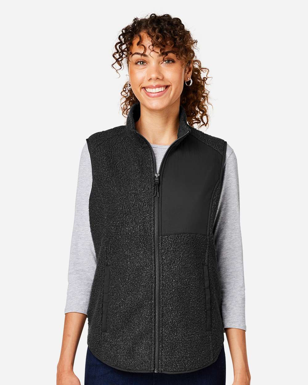 North End-NE714W-Women's Aura Sweater Fleece Vest - Image 5