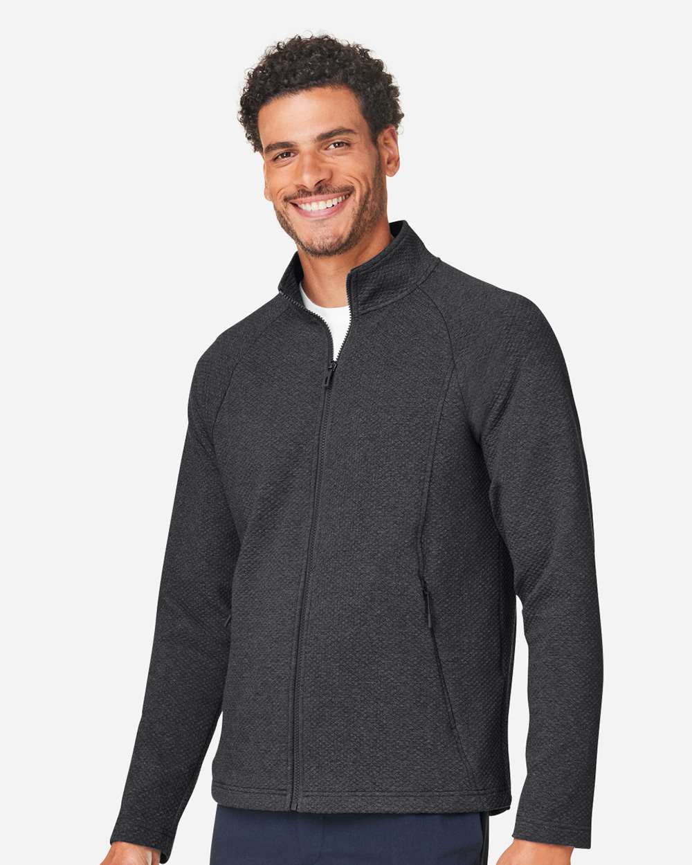 North End-NE727-Men's Spirit Textured Full-Zip - Image 6