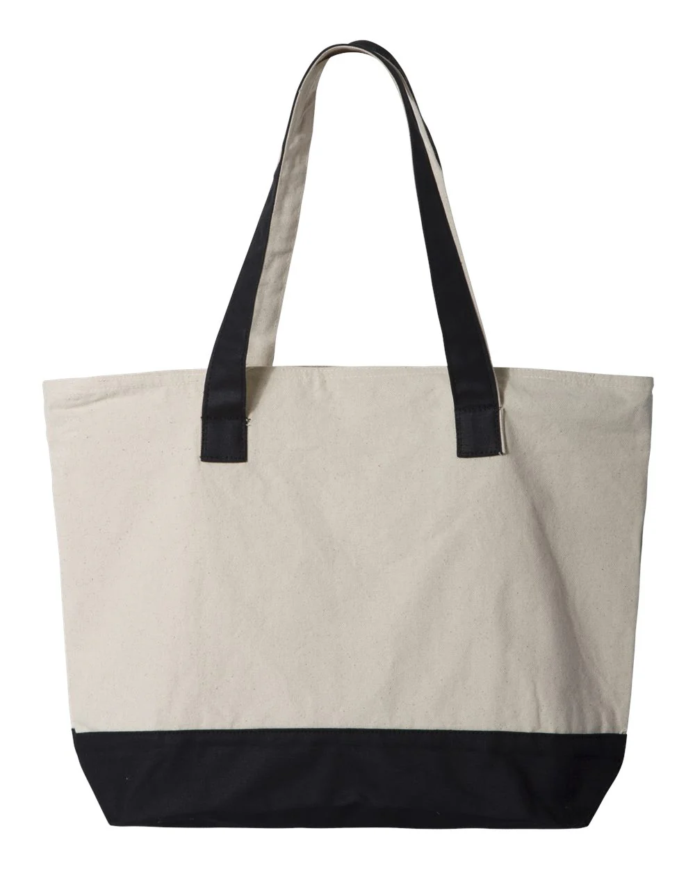 Q-Tees-Q1300-19L Zippered Tote - Image 3