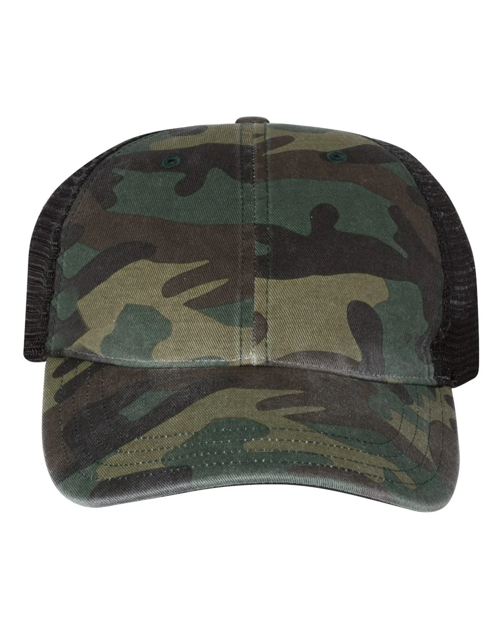 Richardson-111P-Garment Washed Printed Trucker Cap - Image 2